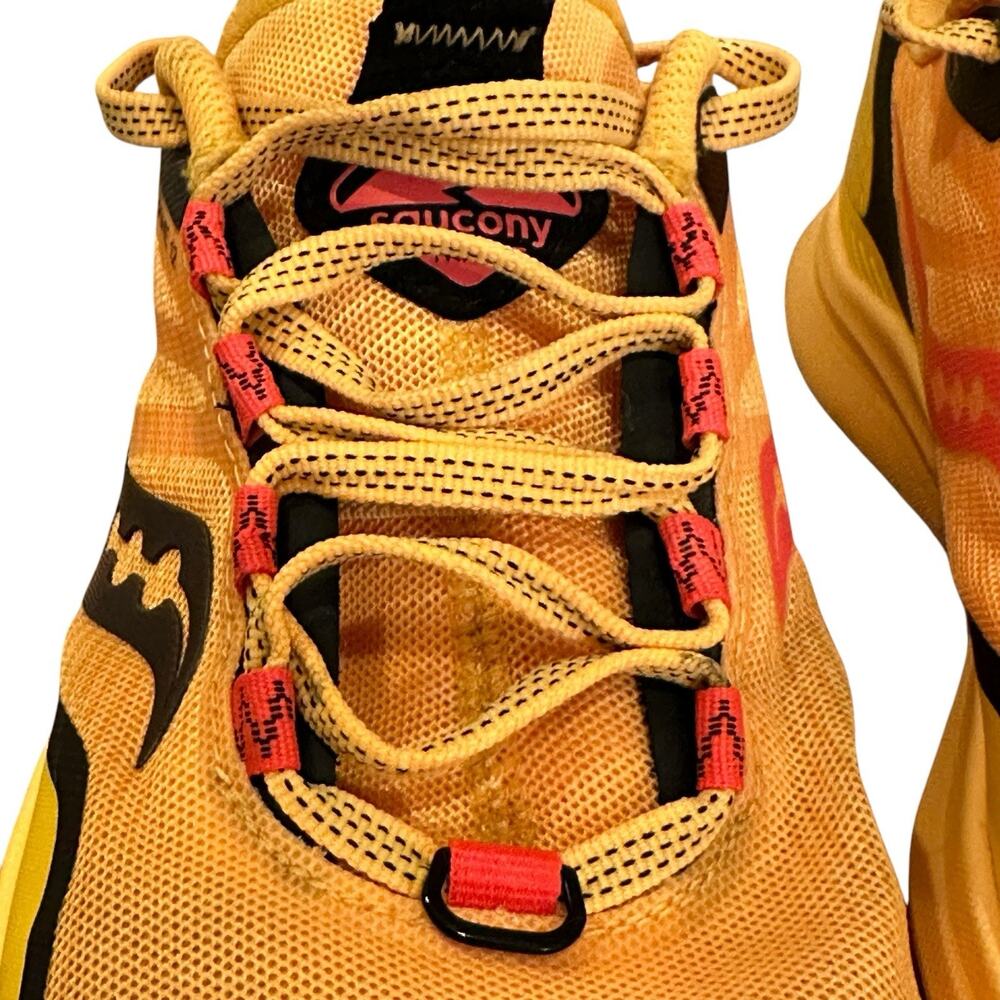 Saucony Peregrine 12 PWRRUN PWRTRAC Vizigold/Vizired Trail Running Shoe W 7.5 - Picture 11 of 16